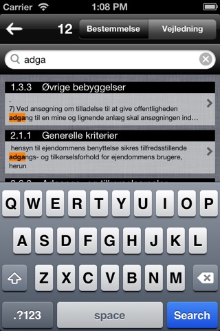 Bygningsreglementet screenshot 2