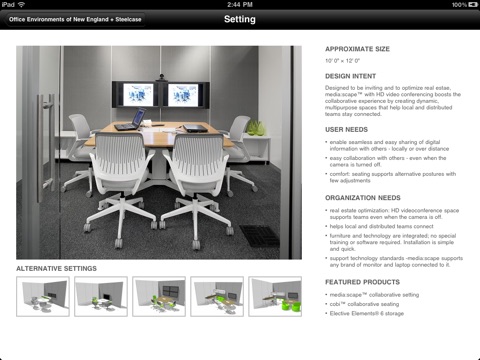 Steelcase WorkLife Interactive Showroom screenshot 4