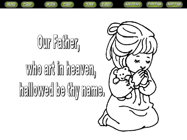 Bible Coloring Stories the Lords Prayer(圖3)-速報App