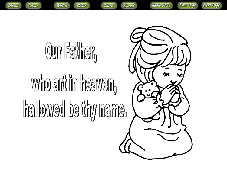 Bible Coloring Stories the Lords Prayer