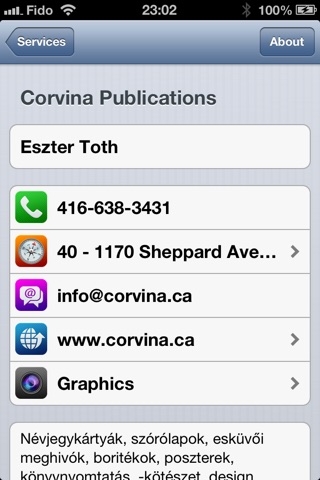 Corvina Business Directory screenshot 3