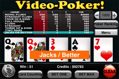 Video-Poker !!! screenshot 3
