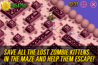 3d ニャー迷路ゾンビ猫無料ゲーム (Meow Maze Zombie Cats Free Game)のおすすめ画像2