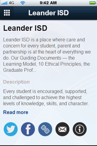 Leander ISD screenshot 2