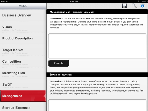 Business Plan - Lite screenshot 4