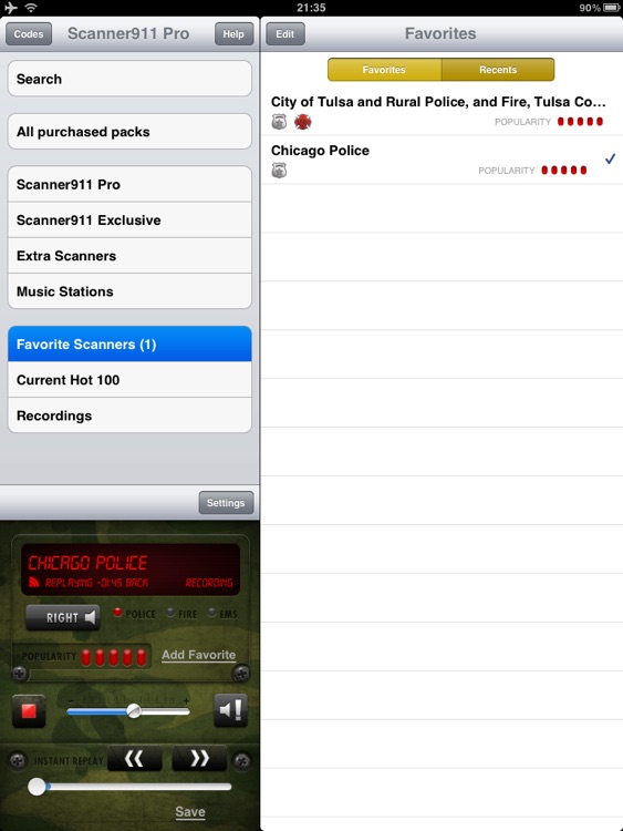 Scanner911 HD Police Radio (+ Music)