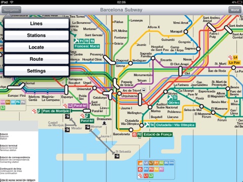 Barcelona Subway for iPad screenshot 2
