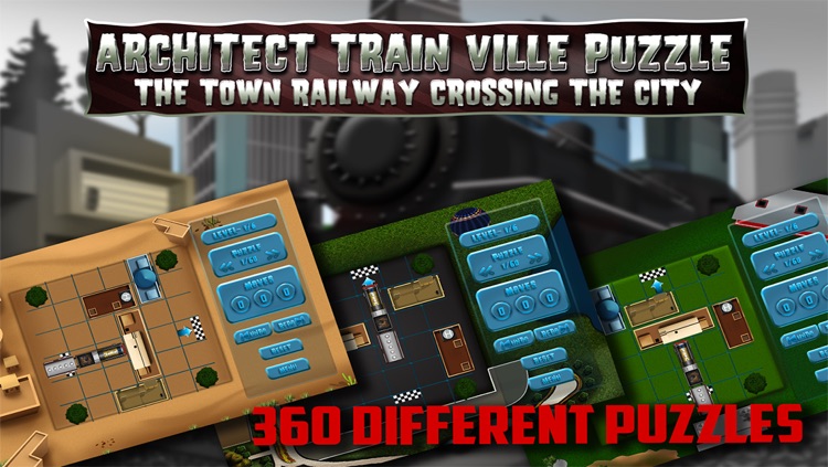 Architect Train Ville Puzzle : The Town Railway Crossing the City - Free