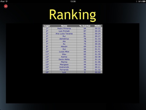 Forca Ranking Light HD screenshot 4