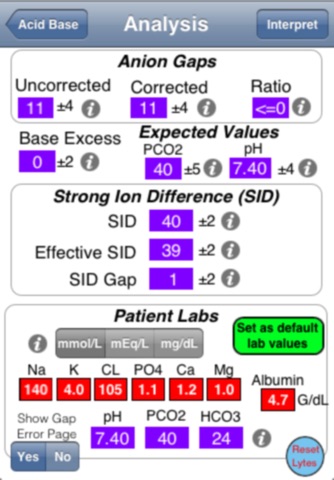 Blood Gas Analysis screenshot 3