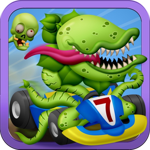 Zombie Kart Hill Racing : A Road Trip of Turbo Carnivore Plants Go Karting Car Racer Game – FREE Fun Kids Version icon