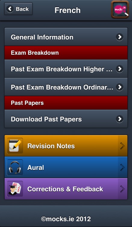 mocks.ie Junior Cert App