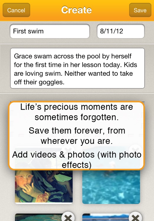 Memory Hive — Save the big little moments