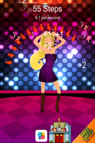Click & Dance - The Nightclub Music Tap as fast as you can Dancing quick game - Free Edition screenshot 3