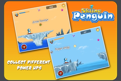 Skiing Penguin for iPhone screenshot 2