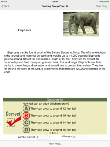 Reading: Grades 3-4, Animals-Free screenshot 3