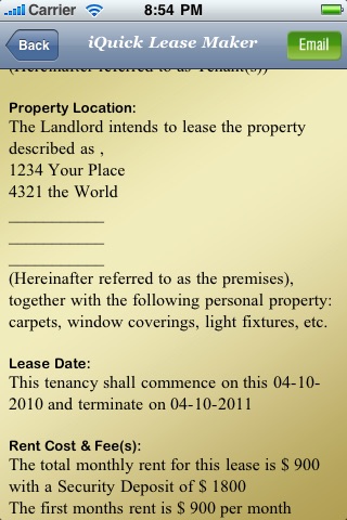 Lease Maker screenshot 3