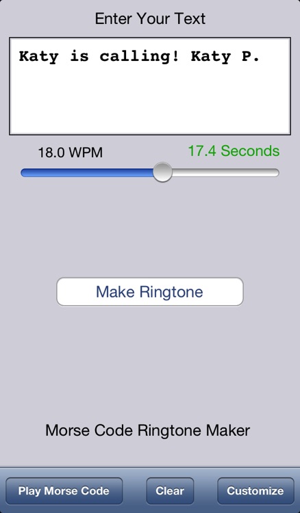 Morse Code Ringtone