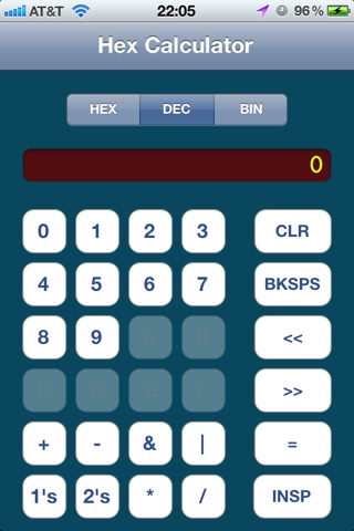 HexCalculator screenshot 2