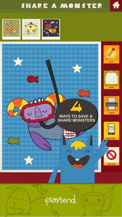 Monster Coloring Book screenshot-4