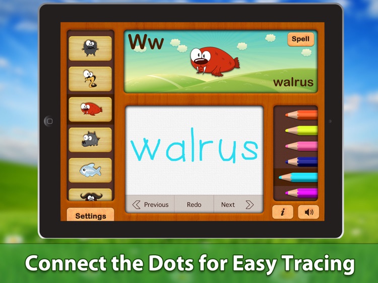 ABC Phonics Animals Writing HD Free Lite - for iPad