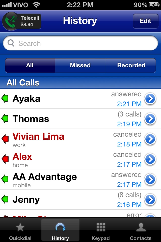 Telecall - Free calls, Free international calls and Virtual Numbers screenshot 4