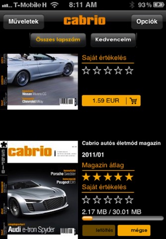 Cabrio screenshot 2