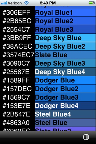 HEX RGB Colors Guide screenshot 2