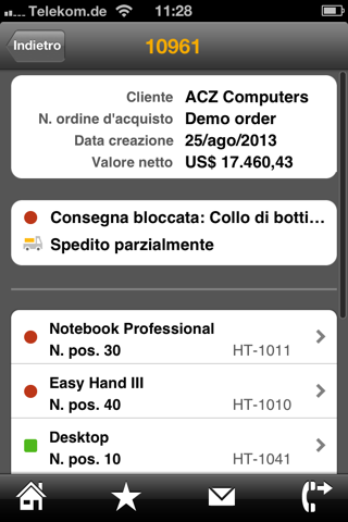SAP ERP Order Status screenshot 4