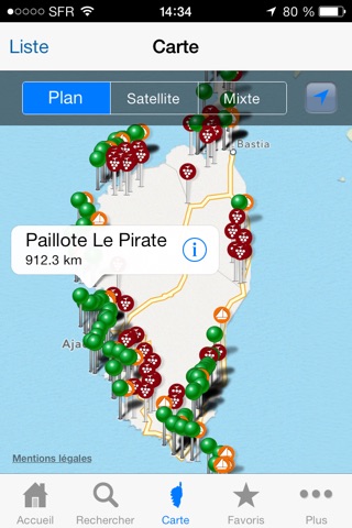 Escales et Mouillages Gourmands : Gourmet guide to corsican restaurants and wines. screenshot 3