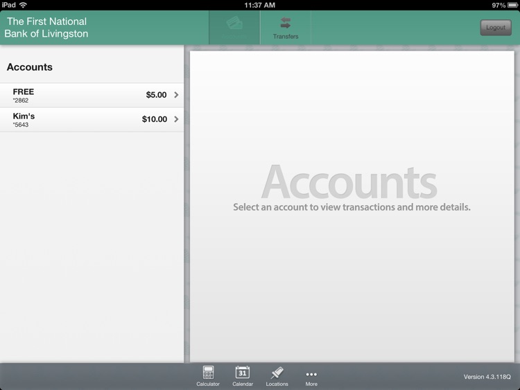 First National Bank of Livingston for iPad