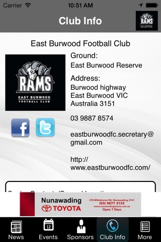 East Burwood Football Club screenshot 2