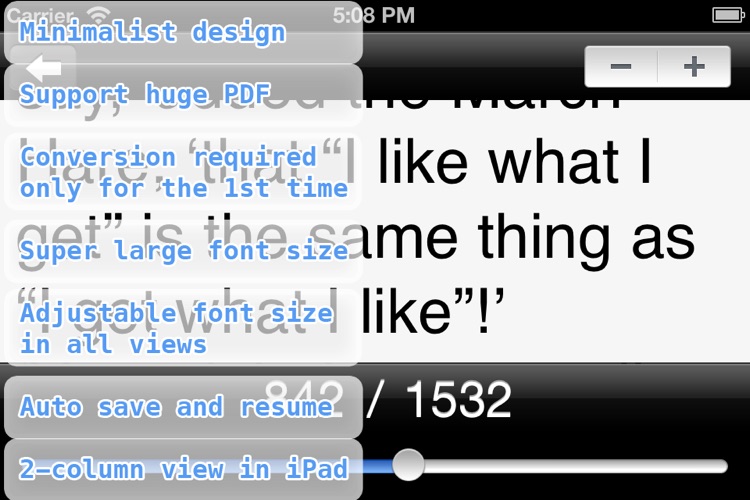 BigReader : PDF Reflow with Large Font screenshot-3