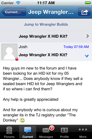 Jeep Wrangler Forum WranglerBoard screenshot 4