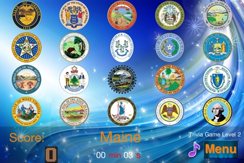 Master USA State Seals screenshot 3