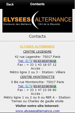 Elysées Alternance screenshot 3