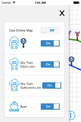 Bangkok Metro Map Transport - Sky train and Boat screenshot 4