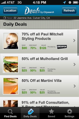 Deals by Citysearch screenshot 4