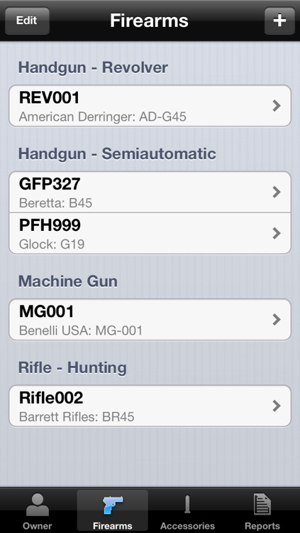 GunRack - Firearm Inventory
