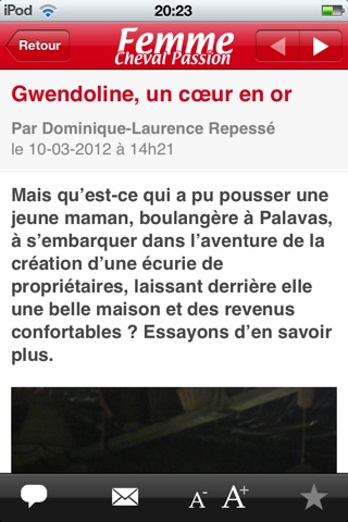 Femme Cheval Passion screenshot 2