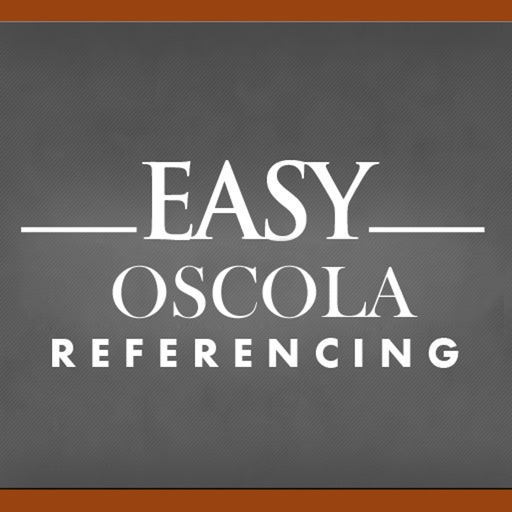 Easy OSCOLA Referencing