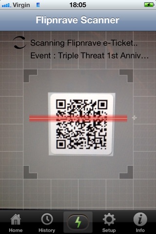 Flipnrave e-Ticket Scanner screenshot 2