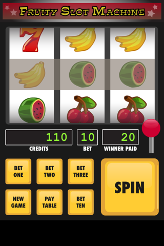Fruity Slot Machine Free screenshot 2