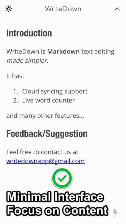 WriteDown - a Markdown text editor with syncing support screenshot-4