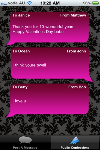 Valentine's Day App screenshot 2