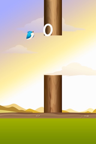 Brave Bird--The flappy adventure of a flying birdie-play with your friends on Facebook&Tweete screenshot 2