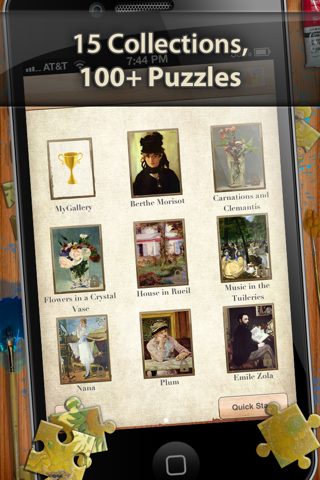 How to cancel & delete Edouard Manet Jigsaw Puzzles  - Play with Paintings. Prominent Masterpieces to recognize and put together from iphone & ipad 1