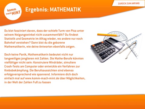 Der MINT-Test: Komm, mach MINT screenshot 3