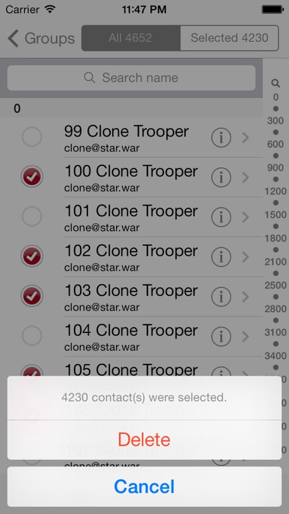 Delete Contacts Fast - DeleteQ