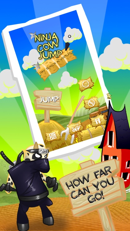 Ninja Cow Jump: Hay Season Adventure